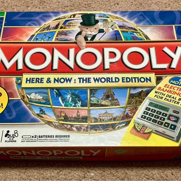 Monopoly Here & Now: The World Edition Game-Electronic Banking Complete Tested - Picture 8 of 13